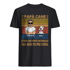 Camiseta personalizada para amantes de los perros | Regalo personalizado para amantes de los perros | Papá perro como un papá normal