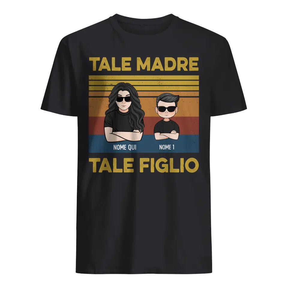 Camiseta personalizada para mamá | Regalo personalizado para madre | Como madre como hijo