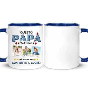 Tazza personalizzata per Papà| Che lo amano con tutto il cuore!