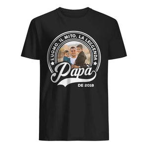 Camiseta personalizada para papá | El hombre, el mito, la leyenda
 Papá