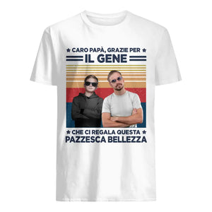 Camiseta personalizada para papá | Querido papá, gracias por la foto personalizada.