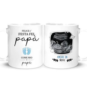 Tazza personalizzata per Papà | Felice 1° Festa del papà come mio papà