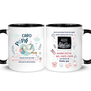 Taza personalizada para papá | El próximo día del padre te estaré abrazando.