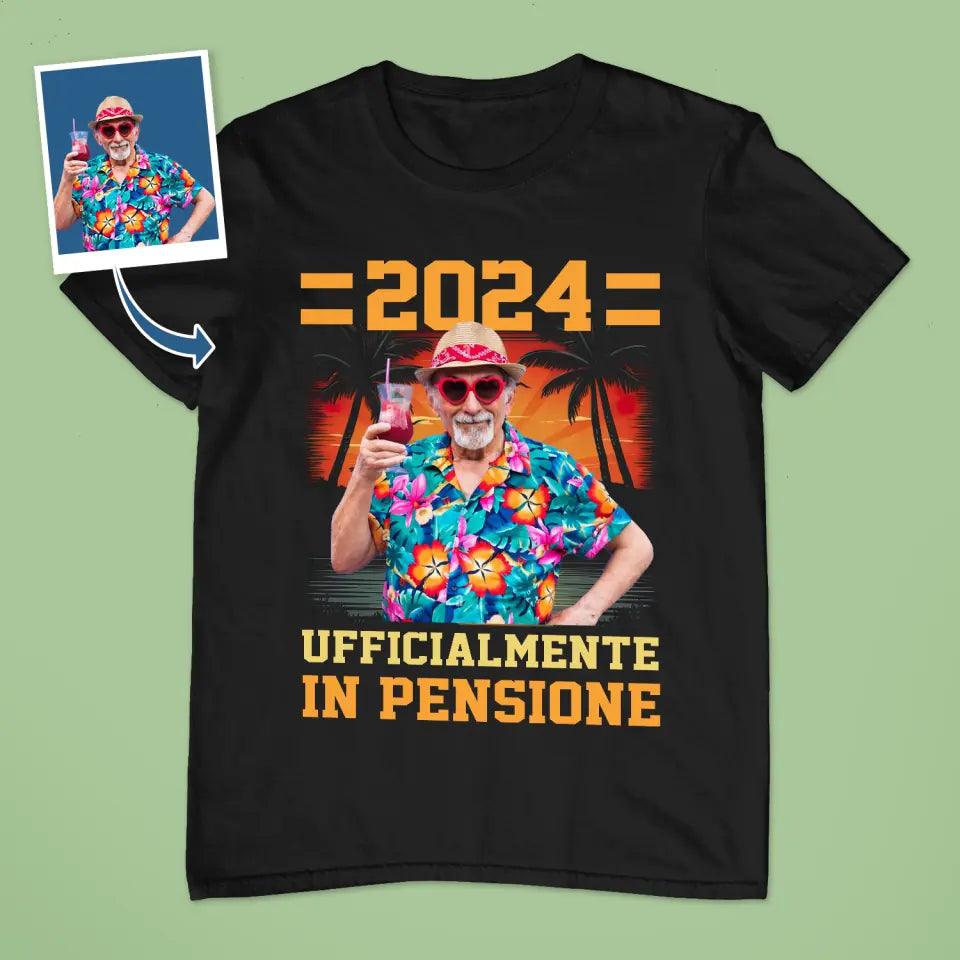 Camiseta personalizada para papá | Oficialmente
 foto personalizada jubilada