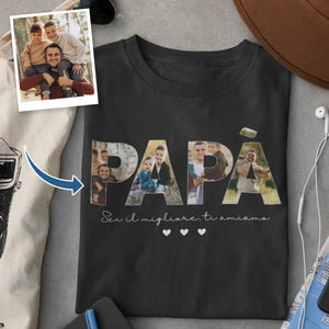 Maglietta personalizzata per Papà | Foto personalizzata Papà