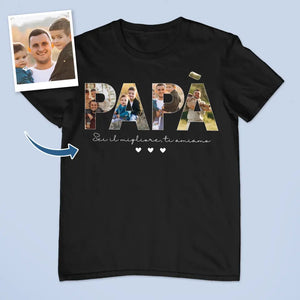 Camiseta personalizada para papá | Foto personalizada papá