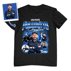 Camiseta personalizada para papá | Un pirata orgulloso de papá policía