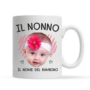 Taza personalizada para abuelo | El abuelo del bebé para el nuevo abuelo.