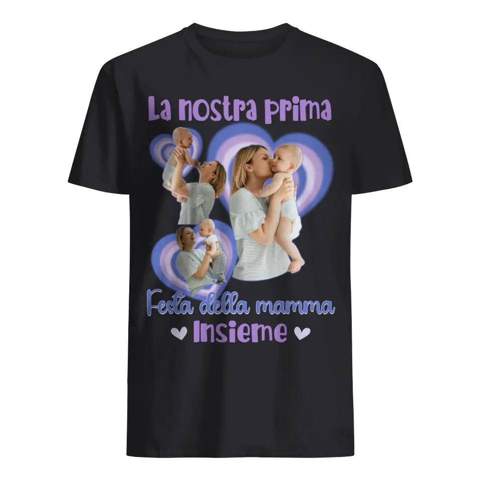 Camiseta personalizada para nueva mamá | Nuestro primer Día de la Madre juntas