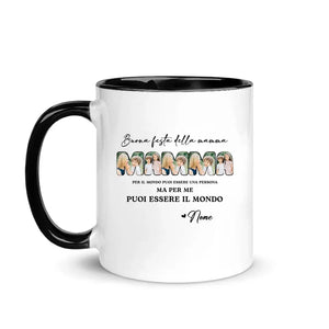 Taza personalizada para mamá | Para el mundo puedes ser una persona pero para nosotros puedes ser el mundo