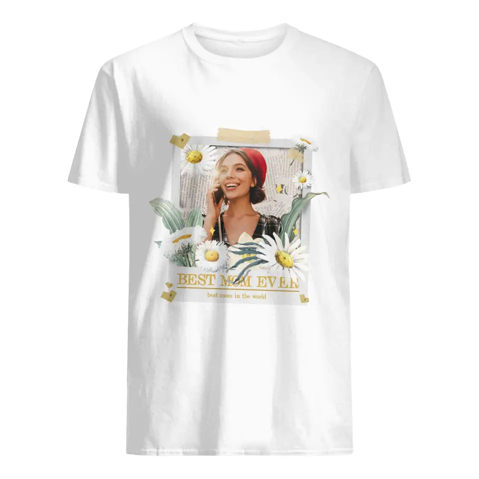 Camiseta personalizada para mamá | La mejor mamá del mundo | Foto collage