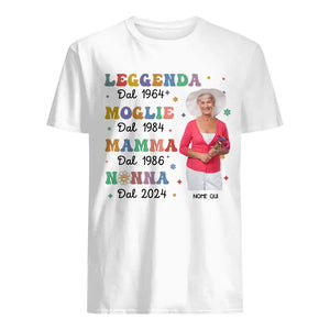 Camiseta personalizada para la abuela | Leyenda Esposa Mamá Abuela imagenes