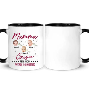 Taza personalizada para mamá | Gracias por no tragarnos