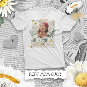 Camiseta personalizada para mamá | La mejor mamá del mundo | Foto collage