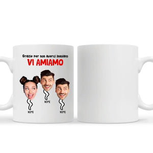 Taza personalizada para mamá | Gracias por no tragarnos. Te amamos.