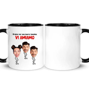 Taza personalizada para mamá | Gracias por no tragarnos. Te amamos.