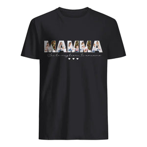 Camiseta personalizada para mamá | Mamá eres la mejor te amamos