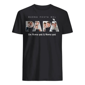 Camiseta personalizada para papá | Feliz día de San Valentín
 papá negro