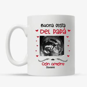 Taza personalizada para papá | Regalo personalizado para padre | Feliz día del padre con amor