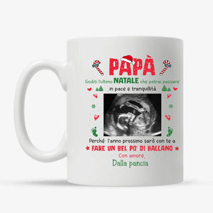 Taza personalizada para papá | Regalo personalizado para padre | Papá está disfrutando de tu última Navidad