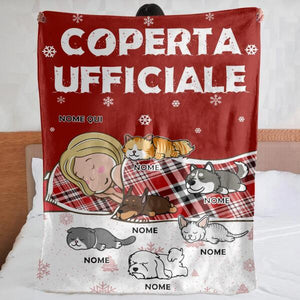 Coperta personalizzata per Gli amanti degli animali domestici | Regalo personalizzato per Gli amanti degli animali domestici | Coperta Ufficiale