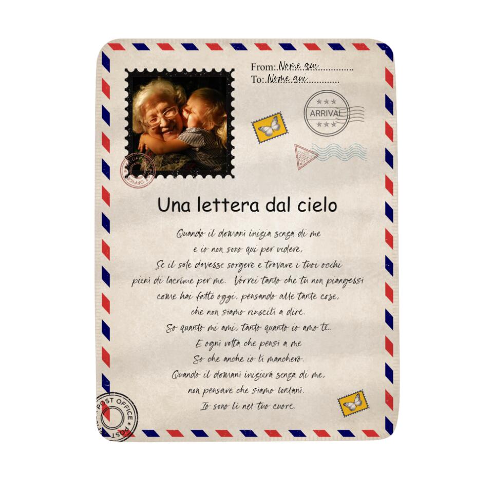 Coperta In Pile Personalizzata Con Foto 80x120 Cm - Regalo Per Compleanno, Matrimonio, Per Adulti E Bambini