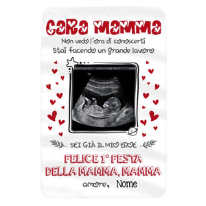 Coperta personalizzata per Mamma | Regalo personalizzato per Madre | Cara Mamma