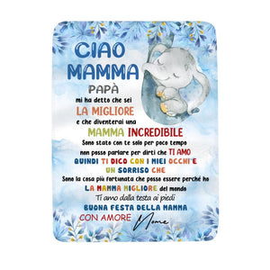 Manta personalizada para mamá | Regalo personalizado para madre | mamá increíble