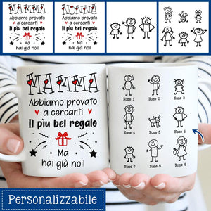 Mamma Nonna Ho Provato A Cercarti Il Pìu Bel Regalo, Personalizzabile Tazza Per Mamma Nonna