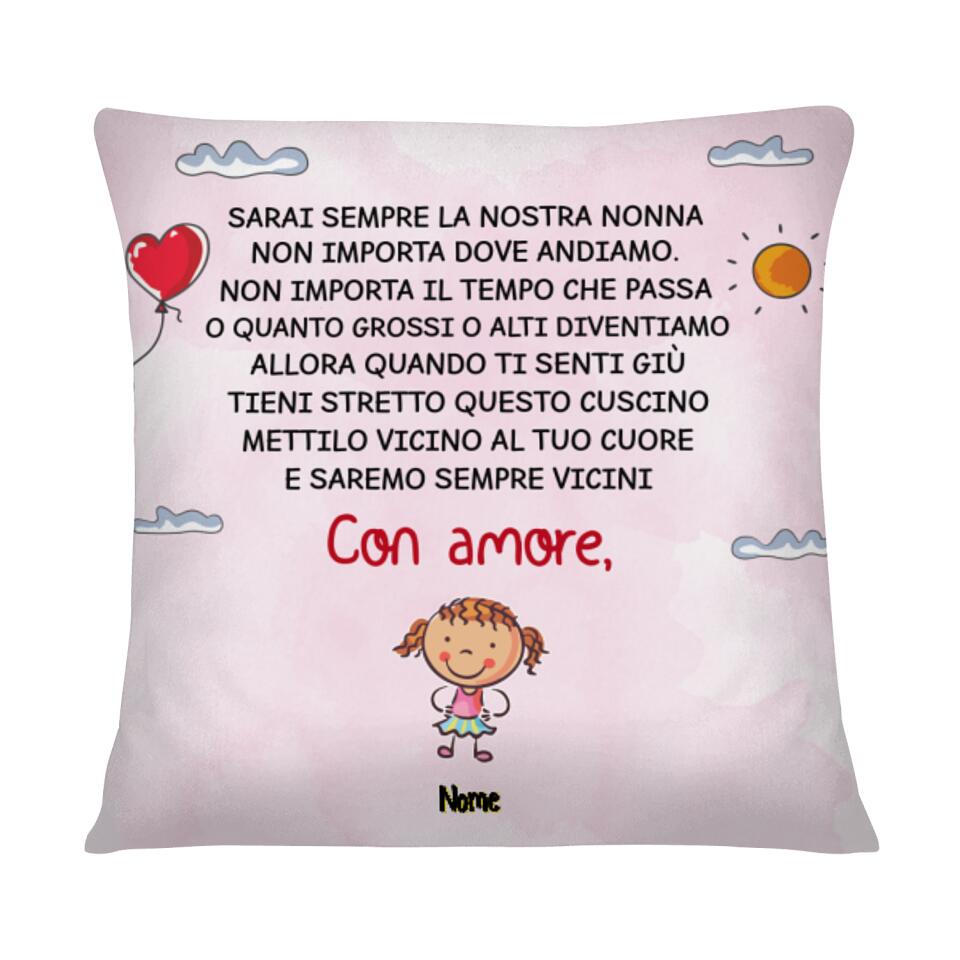 Almohada personalizada para la abuela | Regalo personalizado para la abuela | Siempre serás nuestra abuela