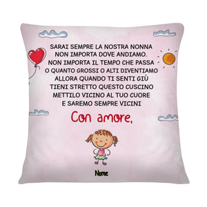 Cuscino personalizzato per Nonna | Regalo personalizzato per Nonna |Sarai Sempre La Nostra Nonna