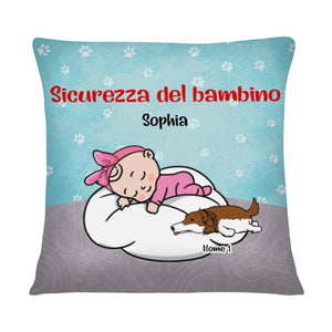 Almohada personalizada para amantes de los animales | Regalo personalizado para amantes de los animales | Seguridad infantil