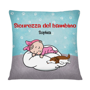 Cuscino personalizzato per Gli Amanti Degli Animali | Regalo personalizzato per Gli Amanti Degli Animali | Sicurezza Del Bambino