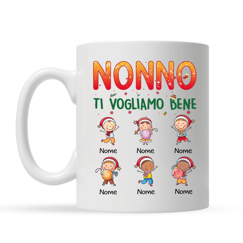 Taza personalizada para papá abuelo | Regalo personalizado para padre | papá te amamos