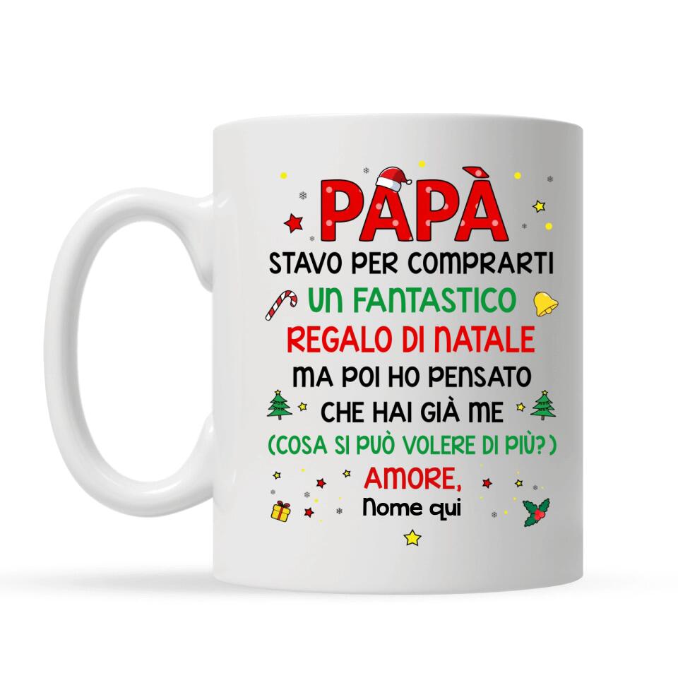 Taza personalizada para papá | Regalo personalizado para padre | Taza divertida Pensé que ya me tienes