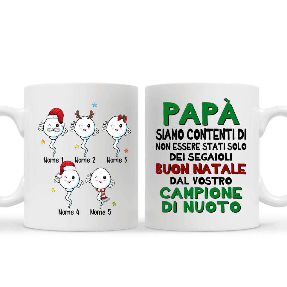 Taza personalizada para papá | Regalo personalizado para padre | Papá, me alegro, no fui solo una paja.