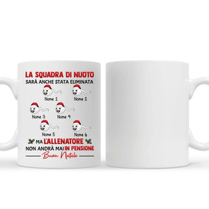 Taza personalizada para papá | Regalo personalizado para padre | Taza Divertida El equipo de natación puede haber sido eliminado