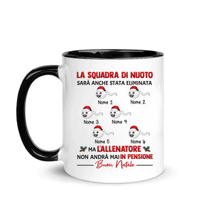 Taza personalizada para papá | Regalo personalizado para padre | Taza Divertida El equipo de natación puede haber sido eliminado