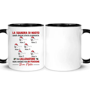 Tazza personalizzata per Papà | Regalo personalizzato per Padre | Tazza divertente La squadra di nuoto sarà anche stata eliminata