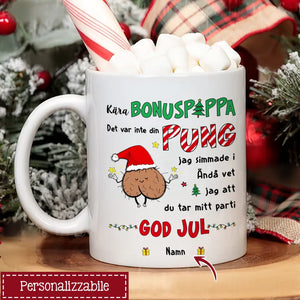 Taza personalizada para papá | Regalo personalizado para padre | Querido Bonus-papá Incluso si no soy de tu bolso