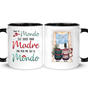 Tazza personalizzata per Mamma | Regalo personalizzato per Madre | Per il mondo sei solo una madre Ma per me sei il mondo