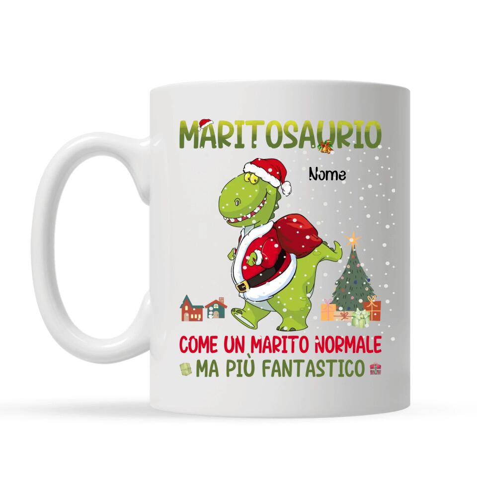 Taza personalizada para marido | Regalo personalizado para marido | Maritosaurus Como un marido normal pero más fantástico.