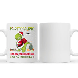 Tazza personalizzata per Marito | Regalo personalizzato per Marito | Maritosaurio Come un marito normale ma più fantastico