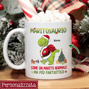 Taza personalizada para marido | Regalo personalizado para marido | Maritosaurus Como un marido normal pero más fantástico.