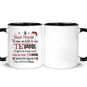 Taza personalizada para novio/marido | Regalo personalizado para novio/marido | Taza Divertida Te amo con todo mi corazón