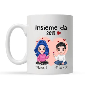 Taza personalizada para parejas | Regalo personalizado para pareja | Juntos desde