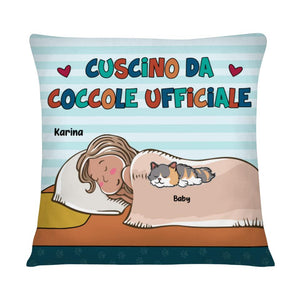 Cuscino personalizzato per Gli Amanti Dei Gatti  | Regalo personalizzato per Gli Amanti Dei Gatti  | Cuscino Da Coccole Ufficiale