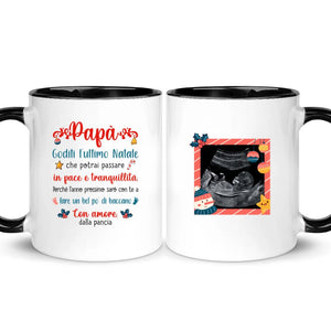 Taza personalizada para papá | Regalo personalizado para padre | Papá está disfrutando de tu última Navidad