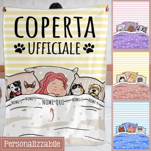 Coperta personalizzata per Gli amanti degli animali domestici | Regalo personalizzato per Gli amanti degli animali domestici | Coperta Ufficiale