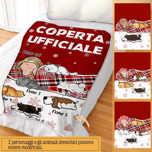 Coperta personalizzata per Gli amanti degli animali domestici | Regalo personalizzato per Gli amanti degli animali domestici | Coperta Ufficiale